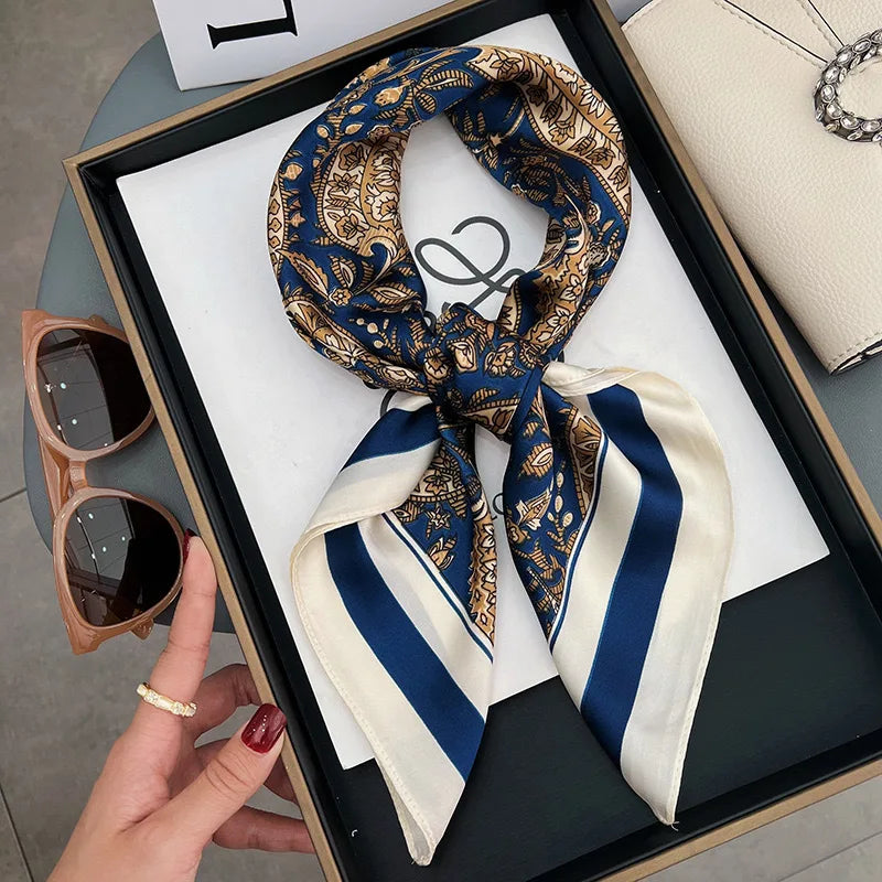 Lenço de seda para pescoço