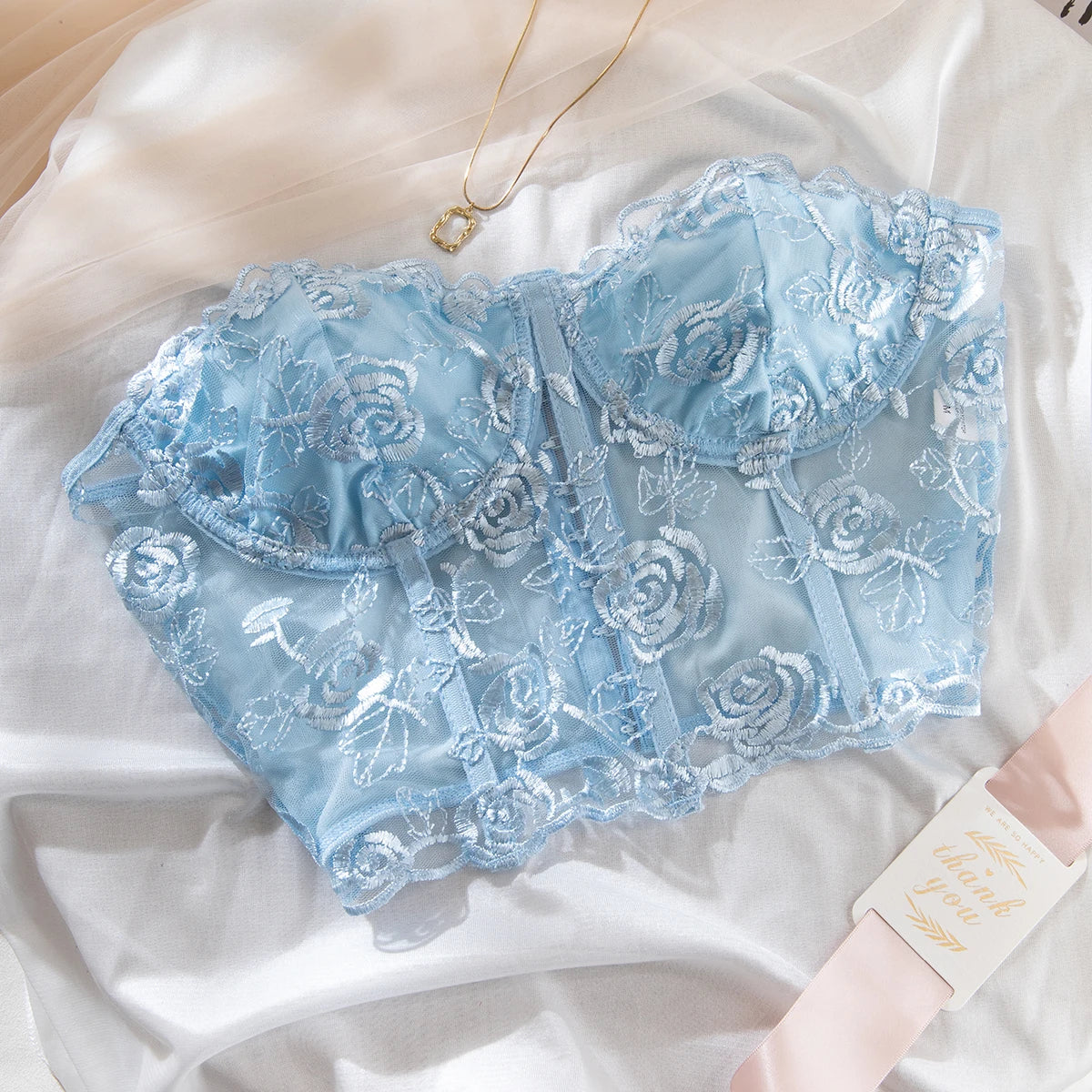 Top cropped sem alças