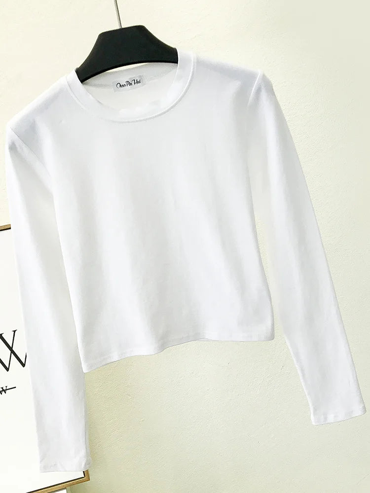 Camisola com decote redondo