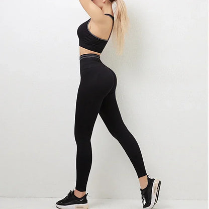 Conjunto de Yoga Sem Costura