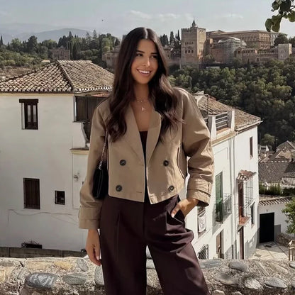 Casaco Trench Coat Curto