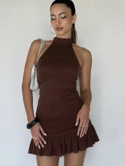 Vestido curto básico conciso