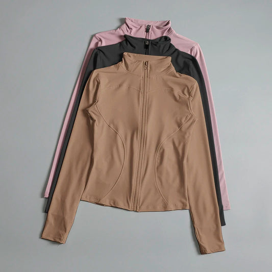 Camisola de ginástica com fecho