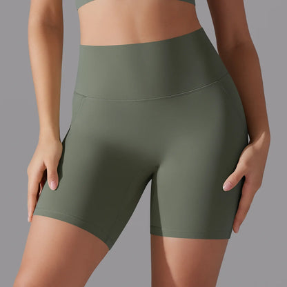 Calções de ioga com controlo abdominal e efeito lift