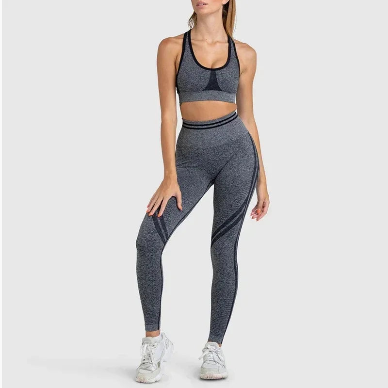 Conjunto de Yoga Sem Costura