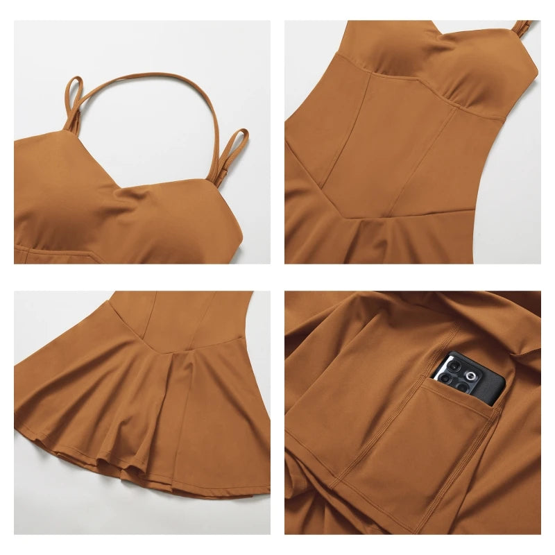 Vestido desportivo de secagem rápida