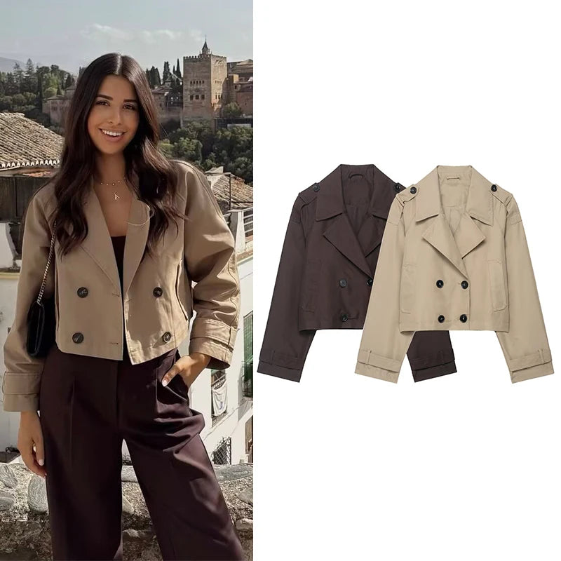 Casaco Trench Coat Curto