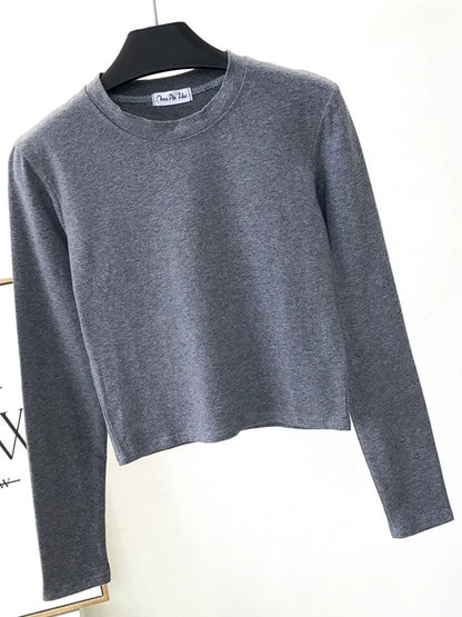 Camisola com decote redondo