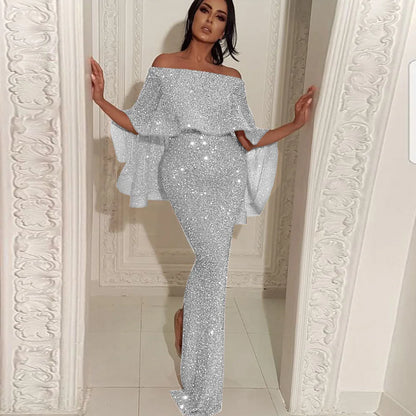 Vestido com decote de um ombro só