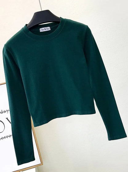 Camisola com decote redondo