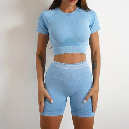 Conjunto de Yoga Sem Costura