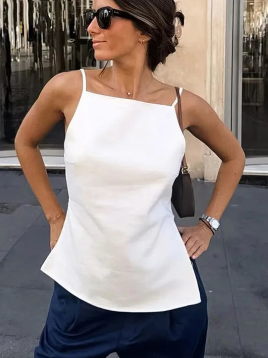 Top Camisola com Atacadores nas Costas