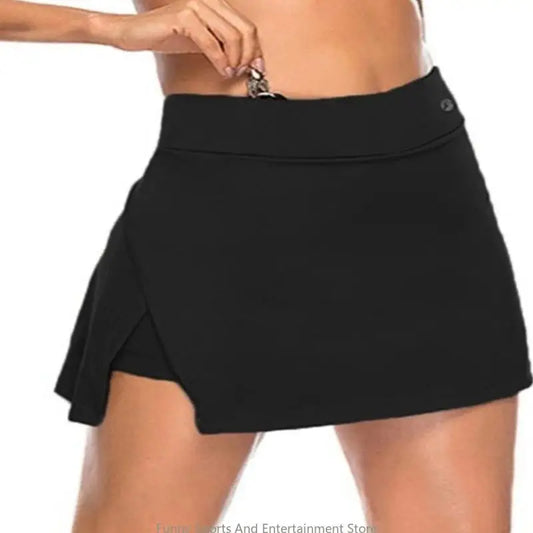 Saia de ténis de cintura subida, calções de ioga e fitness