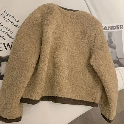 Casaco em pele de cordeiro