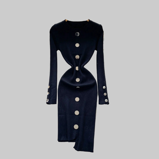 Vestido de mulher de manga comprida