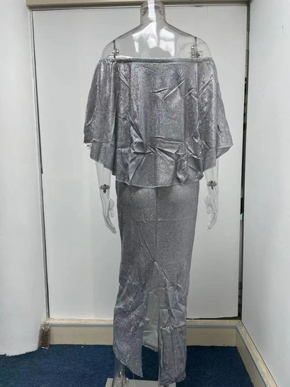 Vestido com decote de um ombro só