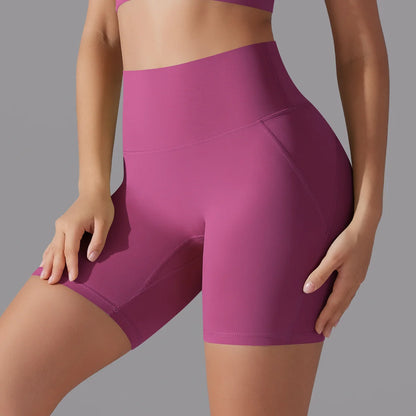 Calções de ioga com controlo abdominal e efeito lift