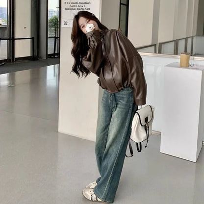 Casaco de mulher em pele caramelo