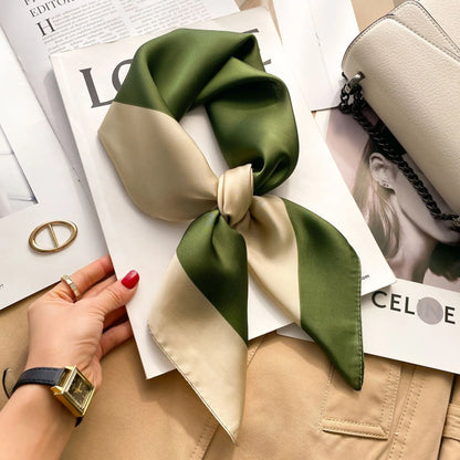 Lenço estampado em seda