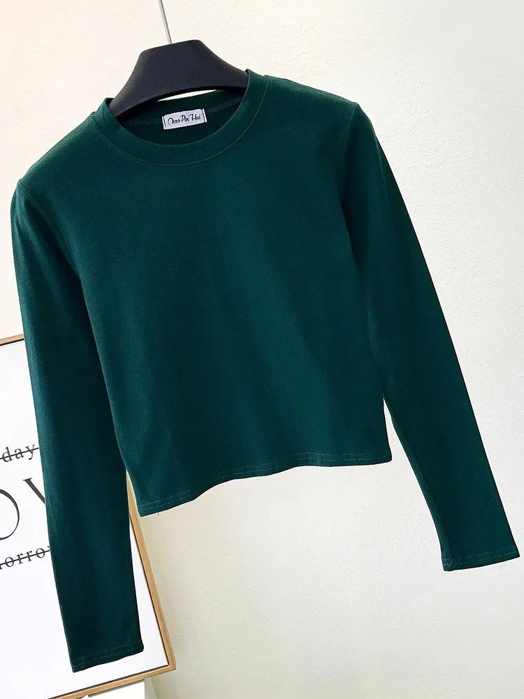 Camisola com decote redondo