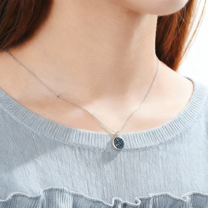 Colar com Pendente de Ágata Azul