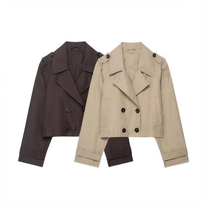 Casaco Trench Coat Curto