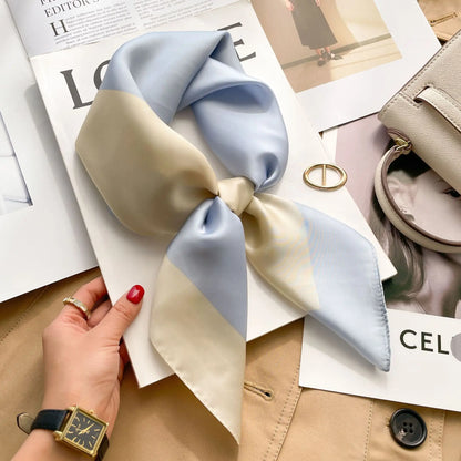 Lenço estampado em seda