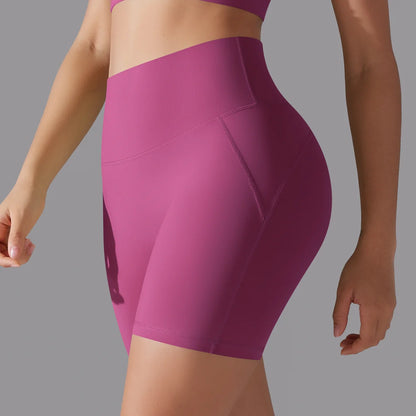 Calções de ioga com controlo abdominal e efeito lift