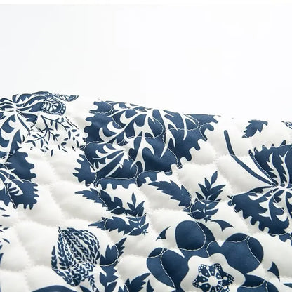 Casaco acolchoado estampado em algodão