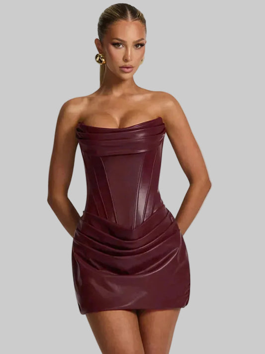 Vestido Curto sem alças