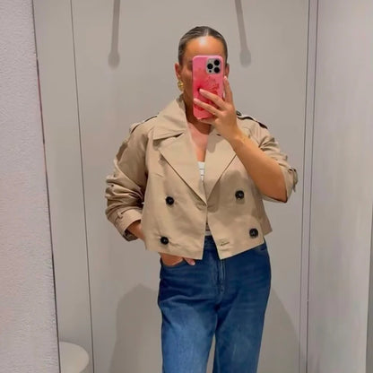 Casaco Trench Coat Curto